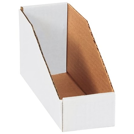 Bsc Preferred 3 x 9 x 4-1/2'' White Bin Boxes, 50PK BUY00032198